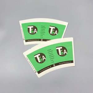 Gobelet en papier jetable personnalisé 8 couleurs pour boissons chaudes/froides, café, double face PE, qualité alimentaire, pour nouilles - Product Image 1