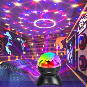 Party Lights Disco Crystal Rotating Magic Ball Lamp Speaker Equipped with FM Radio MP3/supporting TF <strong>Card</strong>/Micro SD <strong>Card</strong> - Product Image 1