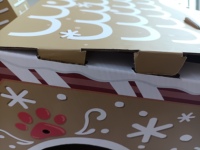 Vente en gros d'usine Boîte en carton ondulé avec impression personnalisée Maison de chat avec logo Cadeau de Noël