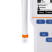 Analizador de calidad del agua multiparámetro de laboratorio Medidor de conductividad de pH portátil con exportación de datos USB