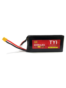 แบตเตอรี่โดรน FPV รุ่นมาตรฐาน 6S 6000mah 22.2V  ความเร็วการคายประจุสูง แบตเตอรี่ลิเธียมไอออน ลิโพ - Product Image 5