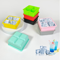 Bac à glaçons carré d'été en silicone personnalisable Moule à glaçons durable et facile à démouler