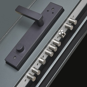 <span class=keywords><strong>Porte</strong></span> d'entrée extérieure haut de gamme allemande en acier de sécurité, avec couvercle anti-pluie et serrure, en aluminium, design principal sécurisé - Product Image 4