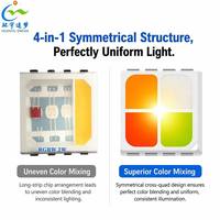 Lampu Strip LED SMD3838 RGBW 24V 120 LED/m PCB 10mm Analog 4-Channel PWM Fleksibel untuk Pencahayaan Dekoratif Dalam Ruangan