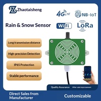 Detektor Sensor Hujan dan Salju dengan Pemancar Anti-Beku Berpemanas Akurasi Tinggi 10-30V DC