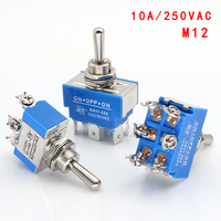 Interrupteur à bascule SPST SPDT 10A 250VAC 2 broches 3 broches On-off/on-on/on-off-on 3 positions 3 broches Interrupteur momentané DPDT Bakélite Instruments