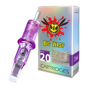 BIGWASP 20 pièces/lot aiguilles de tatouage cartouche d'aiguilles de tatouage violet cartouche d'aiguilles de tatouage Premium pour fournitures de tatouage - Product Image 6
