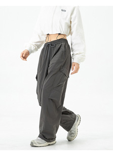 Pantalones <span class=keywords><strong>de</strong></span> Senderismo Casuales para Hombre SANDBANK TRIBE, Corte Regular, Cintura con Cordón Elástico, Estilo Urbano, Resistentes al Viento, 100% Nailon Metálico - Product Image 4