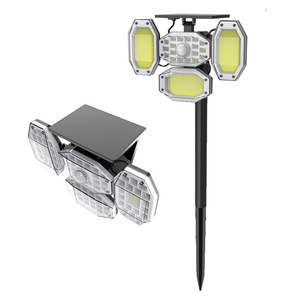 Solar <b>Led</b> Wall <b>Light</b> Outdoor 360 Degree <b>Motion</b> <b>Sensor</b> Solar Powered Garden Patio Lamp <b>With</b> Polycarbonate Diffuser - Product Image 5