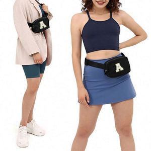 Bolso de Pecho Impermeable para Mujer, Riñonera Deportiva con Letras Bordadas, para Correr, con Espacio para Teléfono - Product Image 5