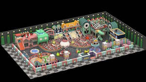 Équipement de jeu de château malicieux de grande hauteur pour enfants, personnalisé, commercial, intérieur - Product Image 4