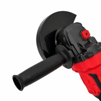 Meuleuse d'angle sans fil 21V à découpe rapide, 125mm, 6500 tr/min, avec 2 batteries, chargeur et mallette pour travaux sur tôle de cuivre