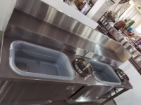 Shineho Offre Spéciale Équipement kfc de bonne qualité Table de panure automatique électrique à 2 réservoirs pour poulet frit à usage commercial