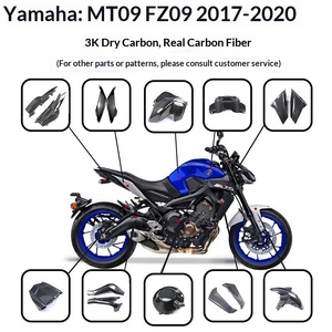 Kit de carénage en fibre de carbone MXMOTOGP pour Yamaha MT09/FZ09 (2013-2020) avec carbone sec 3K pour le commerce transfrontalier - Product Image 1