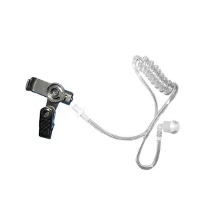 Medical grade acoustic tube for tube two way radio earpiece earphones