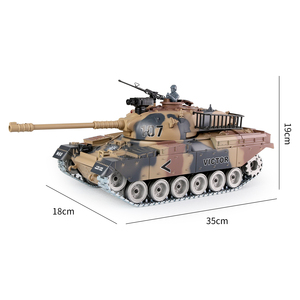 รถถังจำลอง <span class=keywords><strong>M60</strong></span> สเกล 1:18 รุ่น PRO ผลิตจากโลหะ ของเล่นรถถังบังคับวิทยุ 2.4Ghz ยิงกระสุน PP และกระสุนน้ำ ของขวัญสำหรับผู้ที่ชื่นชอบรถถัง - Product Image 6