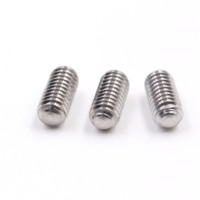 Acier inoxydable 18-8 SS 304 316 316L A2 70 80 A4 70 80 Pointe plate à six pans creux DIN913 # 4-40 # 6-32 # Jeu de vis à tête fraisée 8-32