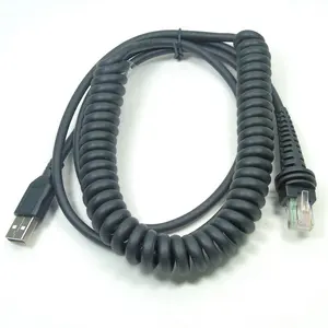 cbl-500-300-c00 5V Coiled 3M USB Cable for Honeywell Barcode Scanner 1200G 1300G 1900g