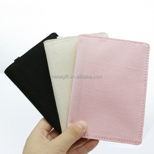 Etiqueta de lavado personalizada etiqueta nombre etiqueta DIY hierro en parches en blanco liso vuelo pasaporte cubierta caso para Mujeres Hombres - Product Image 6