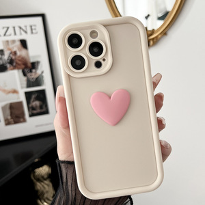 Custodia elegante per telefono cellulare 3D Love Heart per <span class=keywords><strong>iPhone</strong></span> 16 15 14 13 12 <span class=keywords><strong>11</strong></span> morbida TPU antiurto confezionata in borsa - Product Image 6