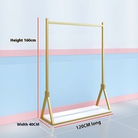 Rak Gantung Dinding Modern untuk Display Toko, Rak Display Pakaian Anak untuk Toko Pakaian