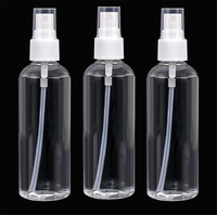 Flacon pulvérisateur transparent vide en plastique PET 10ml 50ml 60ml 80ml 100ml 120ml 150ml flacons de parfum