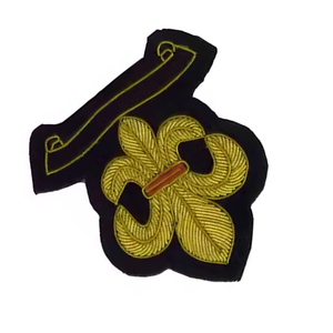 Customized Embroidered Safety <b>Pin</b> <b>Sew</b>-On High Quality Bullion Wire Badges Top Quality Custom Size Soft Fabric Bullion Wire - Product Image 4