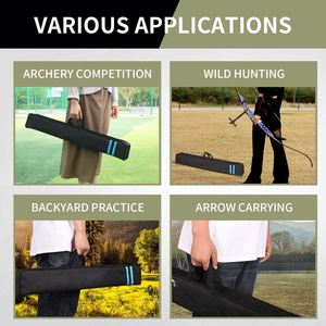Free sample OEM ODM Archery Multi-function Compound <b>Bow</b> Case Archery <b>Large</b> Storage Carry Bag With Arrow Pocket and Adjustable - Product Image 3