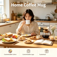 Vente en gros de boîtes à mugs personnalisées par sublimation, mugs à café en verre à double paroi, mugs à jus, mugs à café modernes, mugs en céramique, mugs starbuck pour la famille