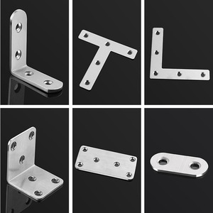 Support d'angle en acier inoxydable à 90 degrés en forme de L, support d'étagère industriel et domestique, connecteur durable - Product Image 4