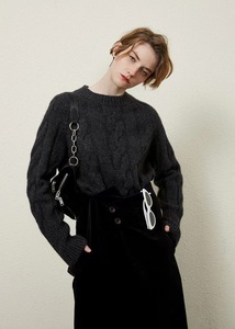 Áo len nữ dệt kim len dạ thời trang mới về, tay dài, dáng rộng, kiểu dáng cáp, áo len chui đầu mùa đông - Product Image 5