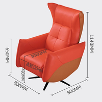 Silla eléctrica de oficina Boss de cuero genuino, levantamiento de ciencia corporal Artificial, uso doméstico sedentario, ordenador, cuero de masaje reclinable