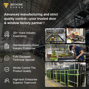 Porte <span class=keywords><strong>coulissante</strong></span> panoramique en verre à cadre noir minimaliste moderne pour villa de luxe, design intérieur à lumière naturelle - Product Image 4