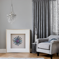 Cadre de boîte d'ombre carré personnalisé fait à la main cristal d'agate naturelle avec affichage en verre pour la décoration de la maison bricolage article fonctionnel