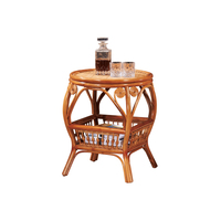 Ensemble de meubles en osier de luxe 3PC chaise rotative à dossier haut Table d'appoint intérieur extérieur canapé en rotin combiné de Relaxation pour personnes âgées