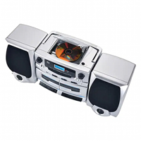 Système stéréo de haute qualité avec lecteur de cassettes double, centre musical, couleur personnalisable, radio FM portable, enregistrement continu haute vitesse