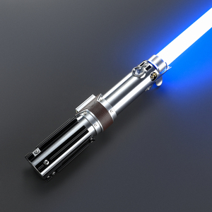Sable de luz FX Dueling personalizado empuñadura de Metal <span class=keywords><strong>película</strong></span> Neopixel hoja sable LED recargable con cuero para colección de entrenamiento de Cosplay - Product Image 2