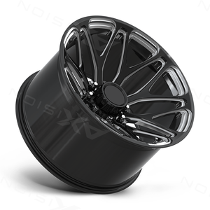 Jantes forgées Zero Lip 22x12 24x14 26x14 8x170 8x180 Noir brillant usiné pour Ford F250 F350 Chevy Silverado 2500 - Product Image 3