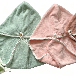 Factory Quick Dry Solid Color Thicken Microfiber <strong>Hair</strong> Turban Woven Antimicrobial Hypoallergenic Eco-Friendly <strong>Wrapping</strong> <strong>Towel</strong> for - Product Image 6