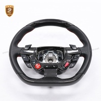 Volant en cuir et fibre de carbone sèche LED pour 458 488 F8 812 GTC4 California California T FF F12, garnitures intérieures de voiture