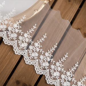 Toptan son tarzı kırmızı dantel seti 14cm örgü dantel iç çamaşırı nakış dantel Trim için - Product Image 4