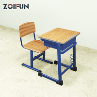 Meubles de classe scolaire modernes, ensemble chaise et table pour élèves