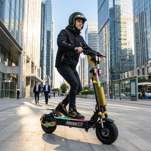 Scooter <span class=keywords><strong>Eléctrico</strong></span> de 10000W para Adultos, 100 km/h, Motor Dual, Plegable, Todoterreno, 72V, Largo Alcance, 11 Pulgadas, Alta Velocidad - Product Image 2