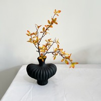 Feuilles d'automne de style chinois, feuilles artificielles de Milan au toucher réaliste, décoration à longues branches pour le salon, la table à manger