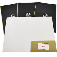 Dossier de présentation A4 A5 en papier couleur, Design personnalisé gratuit avec fente pour carte de visite, impression de dossier de fichier de poche