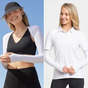 حماية من أشعة الشمس UPF 50 + 42 للنساء طباعة مخصصة كامو تبريد خارجي للكتف فوق البنفسجية - Product Image 5