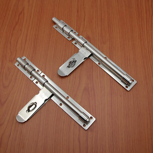 Loquet de porte à montage en surface en acier inoxydable 304, grande taille, antivol, pour portes en bois - Product Image 2