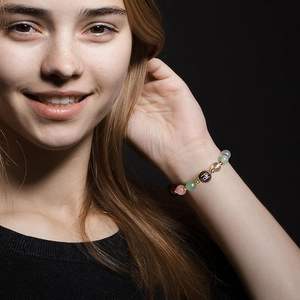 Nuevas Pulseras Zodiac Classic Chapadas en Oro de 18K con Cuentas de Piedra Natural de Cristal Curativo, 12 Constelaciones, Horóscopo, Moda Espiritual - Product Image 4