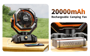 Ventilatore <span class=keywords><strong>da</strong></span> <span class=keywords><strong>tavolo</strong></span> <span class=keywords><strong>da</strong></span> campeggio a doppio motore 20000mah con 16 pz LED 8 velocità ventilatore <span class=keywords><strong>da</strong></span> <span class=keywords><strong>tavolo</strong></span> ventilatore <span class=keywords><strong>da</strong></span> tenda con telecomando - Product Image 2