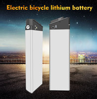 Batería de bicicleta eléctrica, Pila de ion de litio de 36v, 15Ah, tipo pez plateado, 18650 celdas